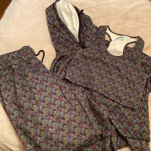 Lounge set with western print